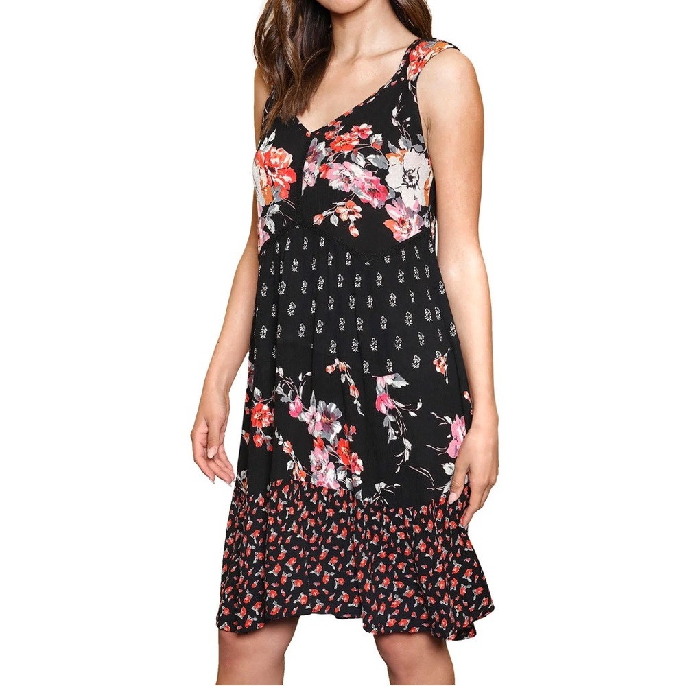 Floral Mixed Print Dress - Picture 3 of 7